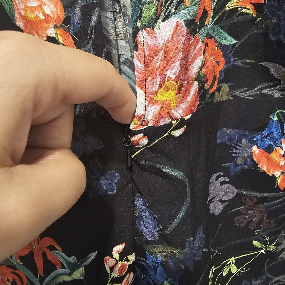 ASOS Floral Print Kimono Dress Sz: 12 - Picture 15 of 16